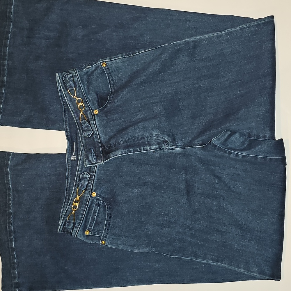 INC Denim Embellished Wide Leg Jeans, size 10/30 - Picture 2 of 9